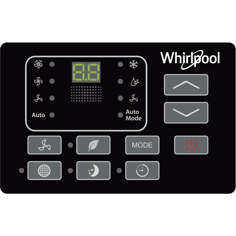 Whirlpool 10,000 BTU White Wall Air Conditioner with Remote
