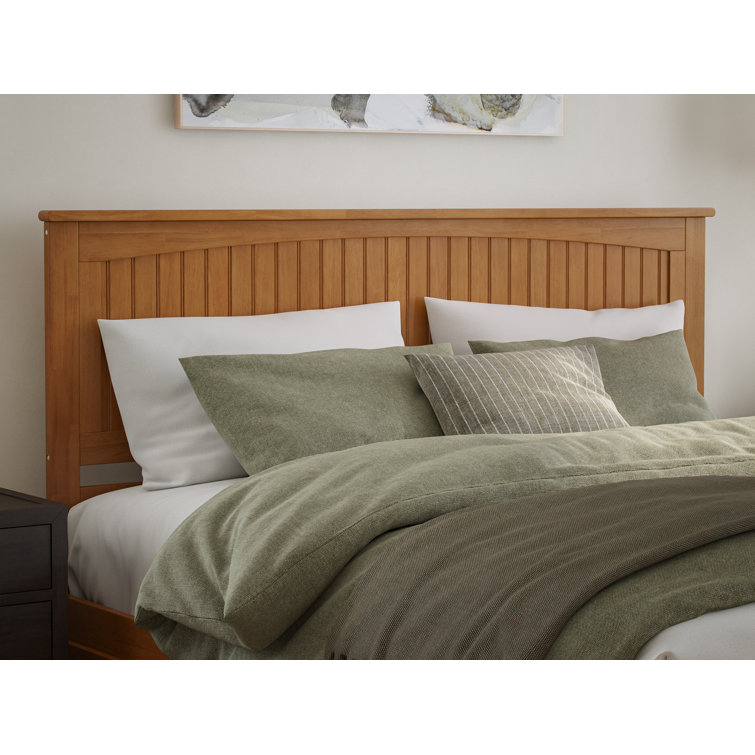 Nantucket Light Toffee King Wood Platform Bed with Storage Drawers