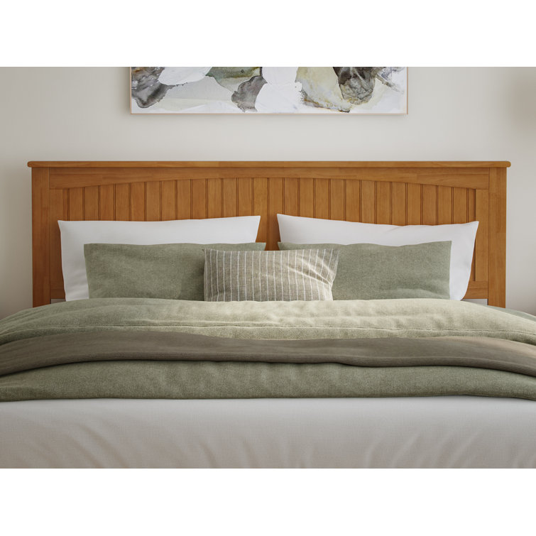 Nantucket Light Toffee King Wood Platform Bed with Storage Drawers