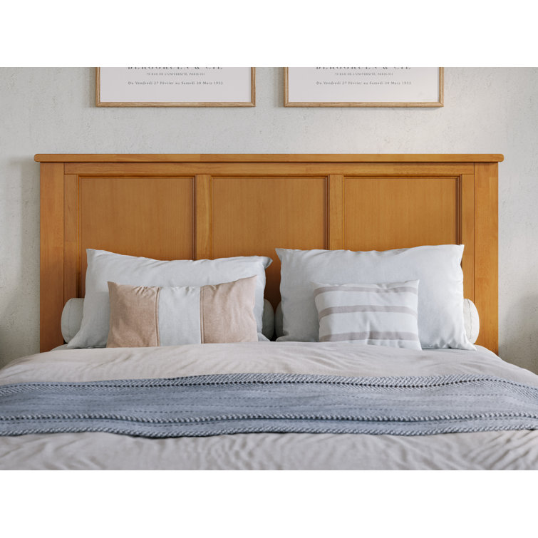 Madison Light Toffee Full Wood Platform Bed with Storage Drawers