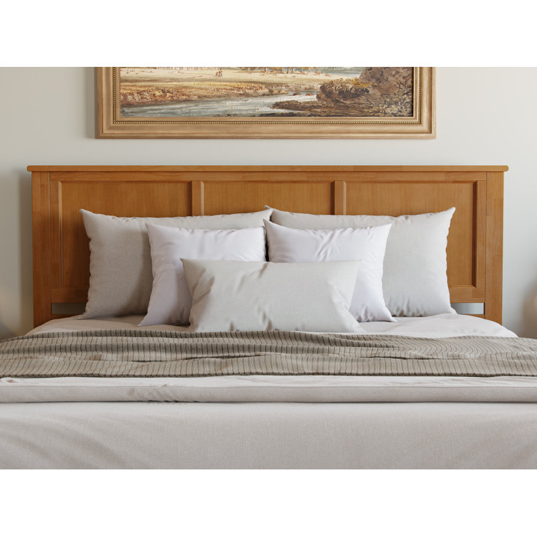Madison King Light Toffee Wood Platform Bed with Storage Drawers