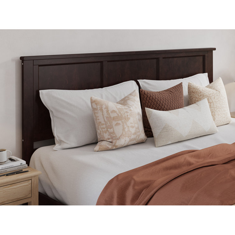 Espresso King Solid Wood Platform Bed with Storage Drawers