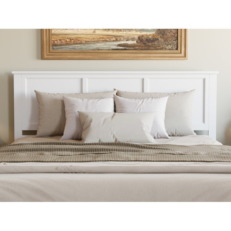 White King Solid Wood Platform Bed with Storage Drawers