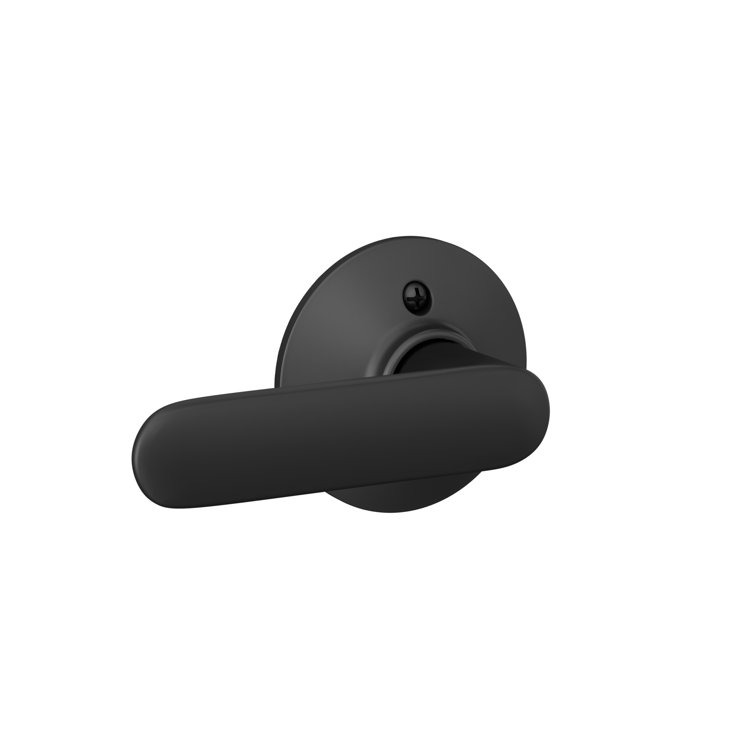 Matte Black Metal Modern Dummy Door Lever