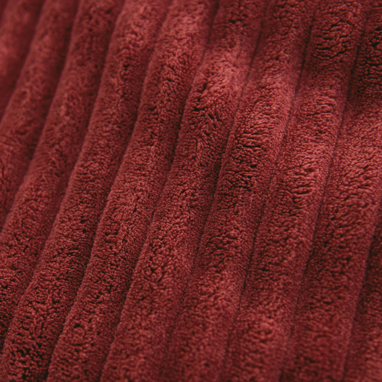 Deep Terracotta Corduroy XL Bean Bag Chair with Removable Cover