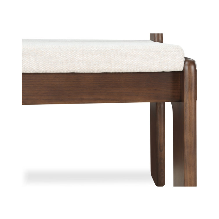 Ash Upholstered Side Chair Set with Brown Legs