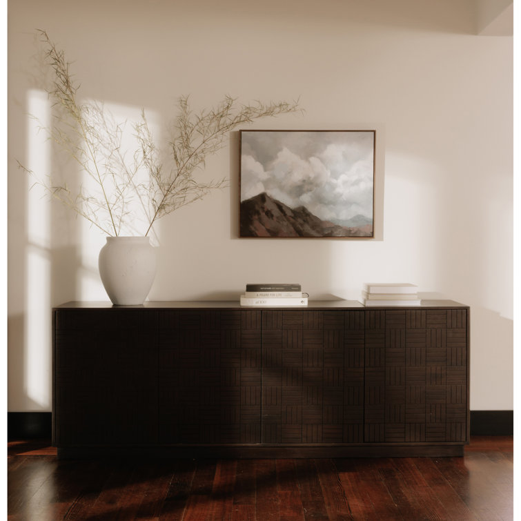 Albis 81'' Dark Brown Mango Wood Sideboard