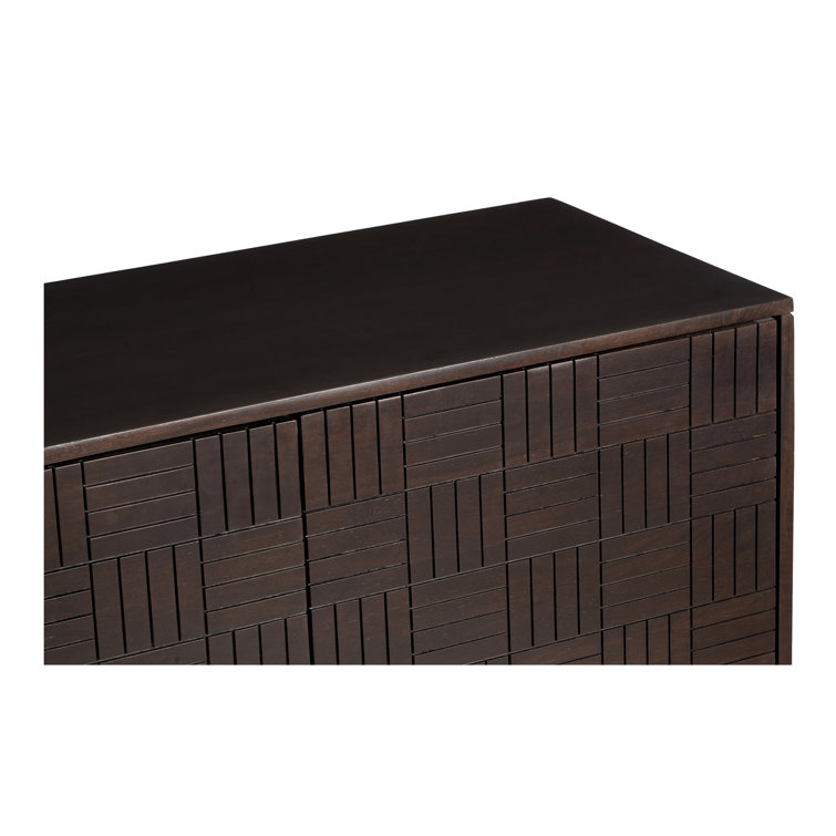 Albis 81'' Dark Brown Mango Wood Sideboard