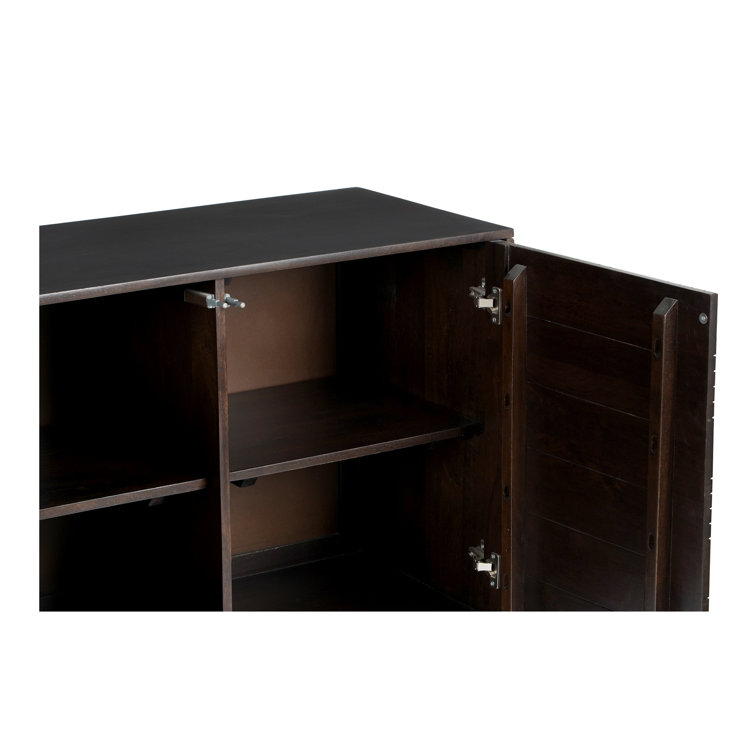 Albis 81'' Dark Brown Mango Wood Sideboard