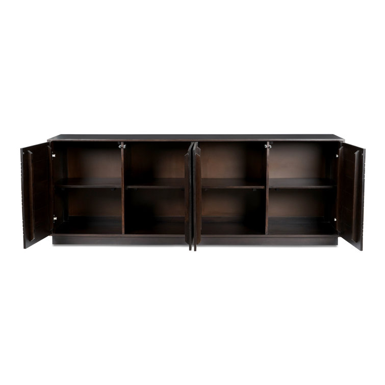 Albis 81'' Dark Brown Mango Wood Sideboard
