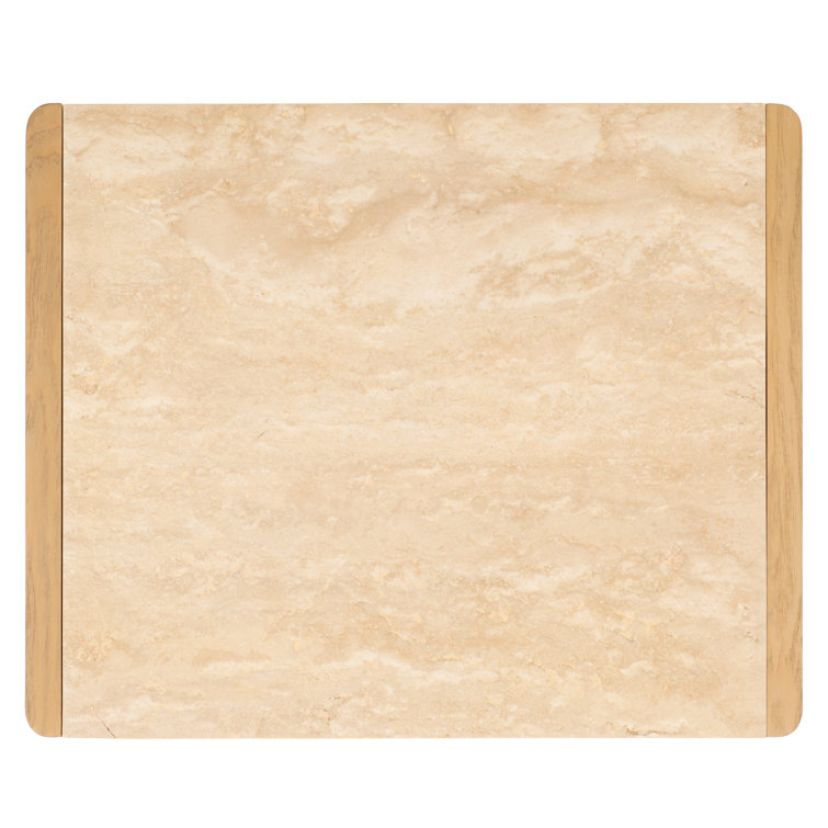 Granita Beige Stone Top 1-Drawer Nightstand