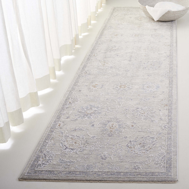 Transitional Cromwell Light Grey Hand-knotted Synthetic Area Rug