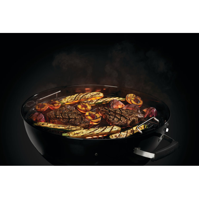 Napoleon 18-Inch Black Charcoal Kettle Grill with Stainless Steel Legs
