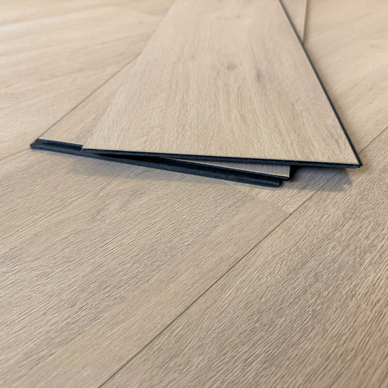 Cloud White 60" Water-Resistant Laminate Flooring