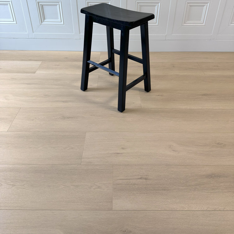 Cloud White 60" Water-Resistant Laminate Flooring