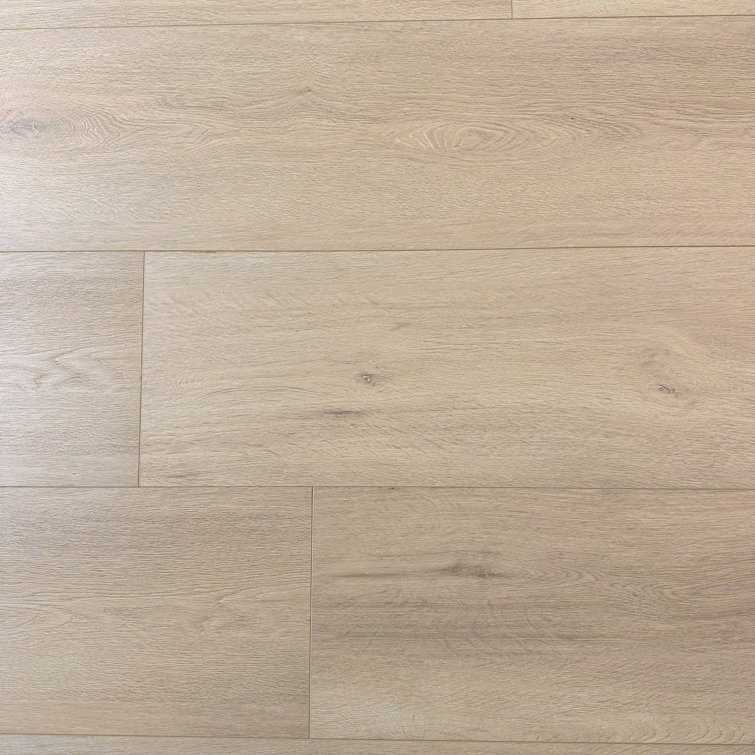 Cloud White 60" Water-Resistant Laminate Flooring