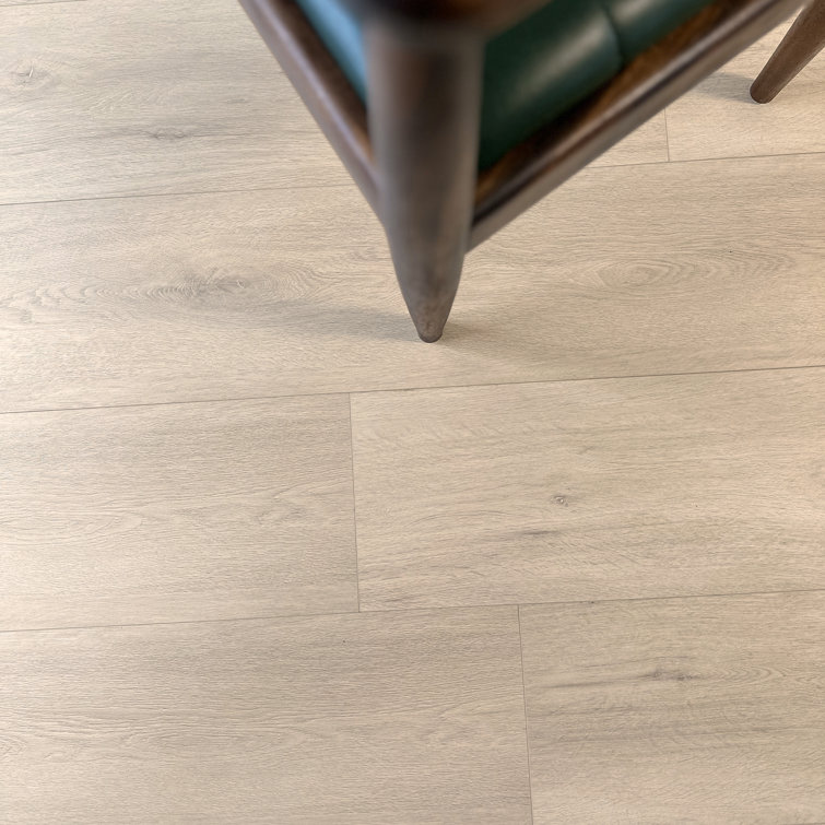 Cloud White 60" Water-Resistant Laminate Flooring