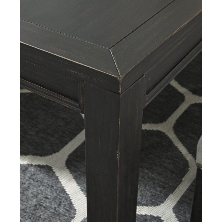 Bellewood Black Reclaimed Wood 72" Transitional Dining Table