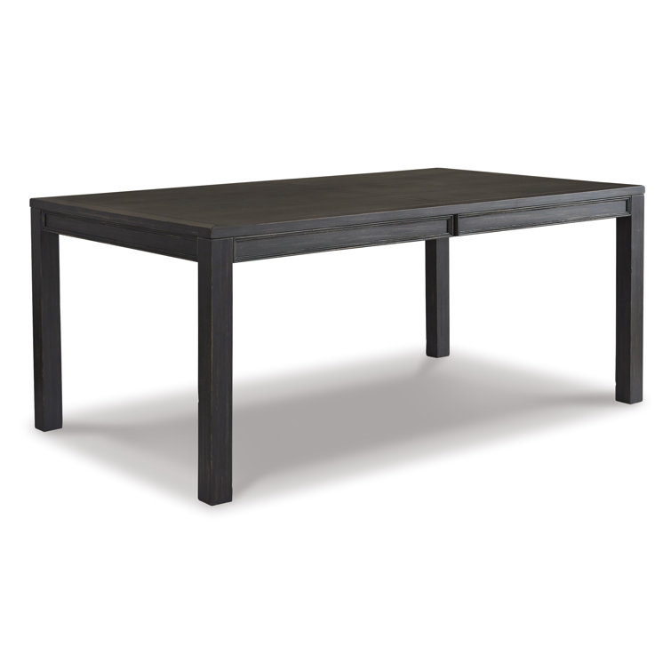 Bellewood Black Reclaimed Wood 72" Transitional Dining Table