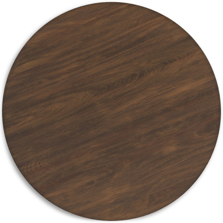 Modern Lyncott Round Wood Counter Height Extendable Dining Table