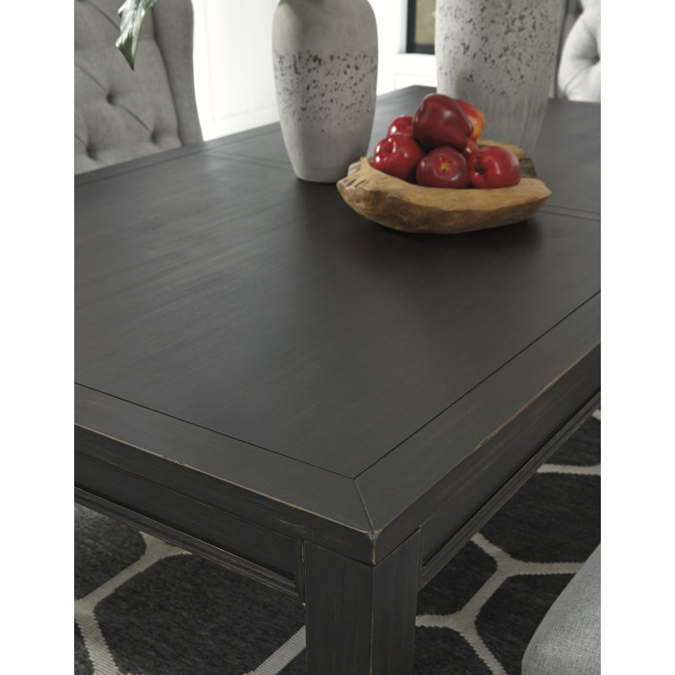 Bellewood Black Reclaimed Wood 72" Transitional Dining Table