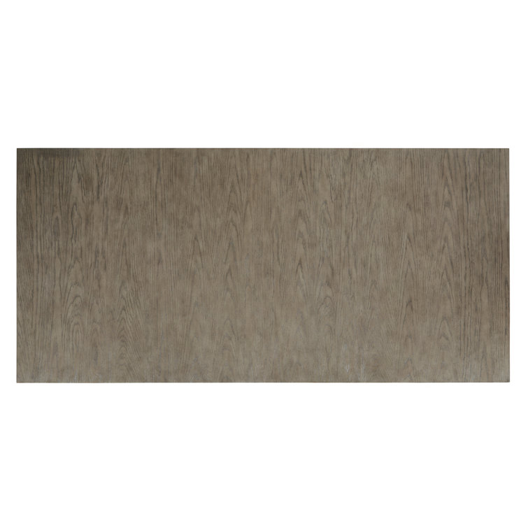 Contemporary Chrestner Solid Oak 84'' Gray Dining Table