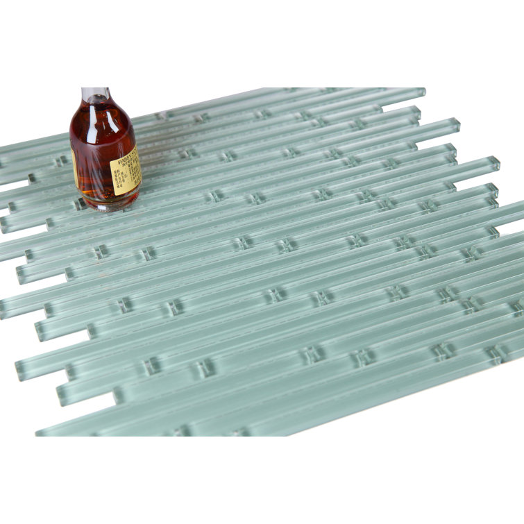 New Era Green Glossy Glass Mosaic Tile