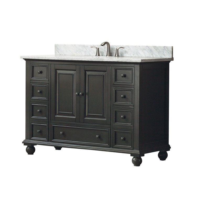 Thompson 48'' Charcoal Glaze Solid Wood Vanity Base