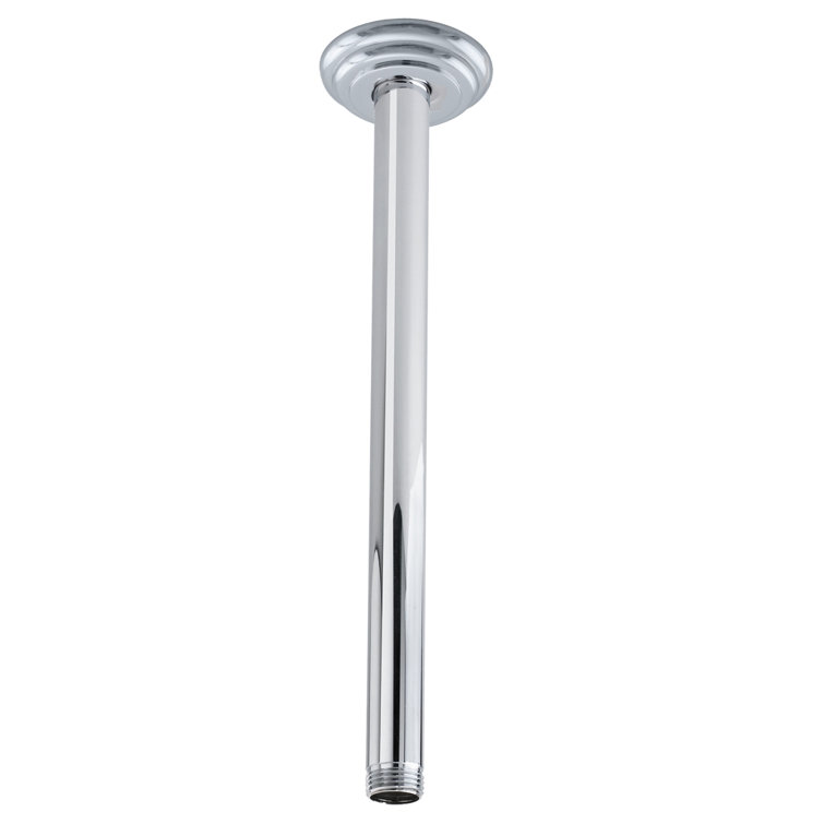 Polished Chrome 19" Ceiling Mount Shower Arm with Flange