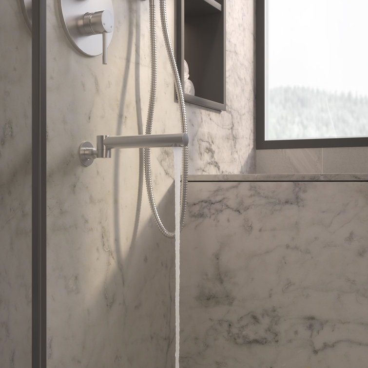 Brushed Nickel Dual Function Rain Shower System with Handheld