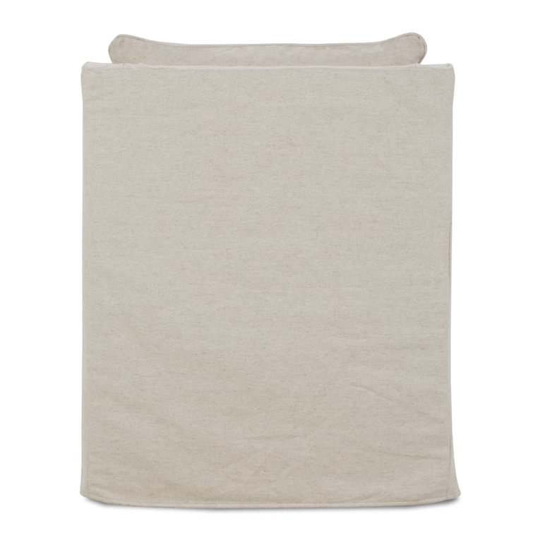 Natural Linen and Cotton Handcrafted Swivel Armchair