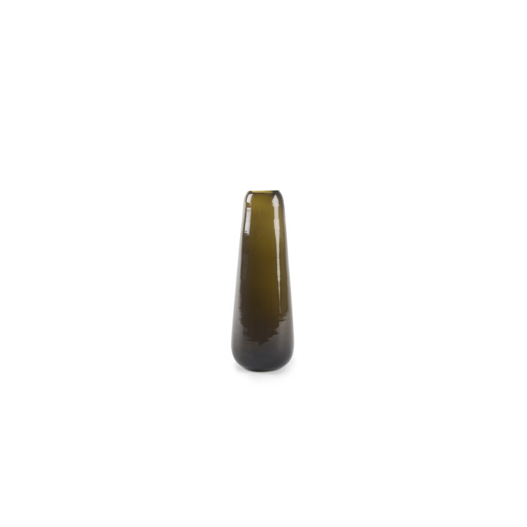 Amber Large Pill Glass Table Vase