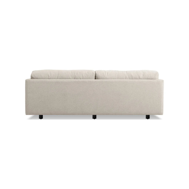 Sunday Comfort 82" Sanford Natural Linen Cushion-Back Sofa