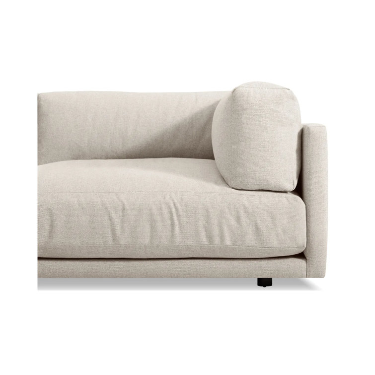 Sunday Comfort 82" Sanford Natural Linen Cushion-Back Sofa