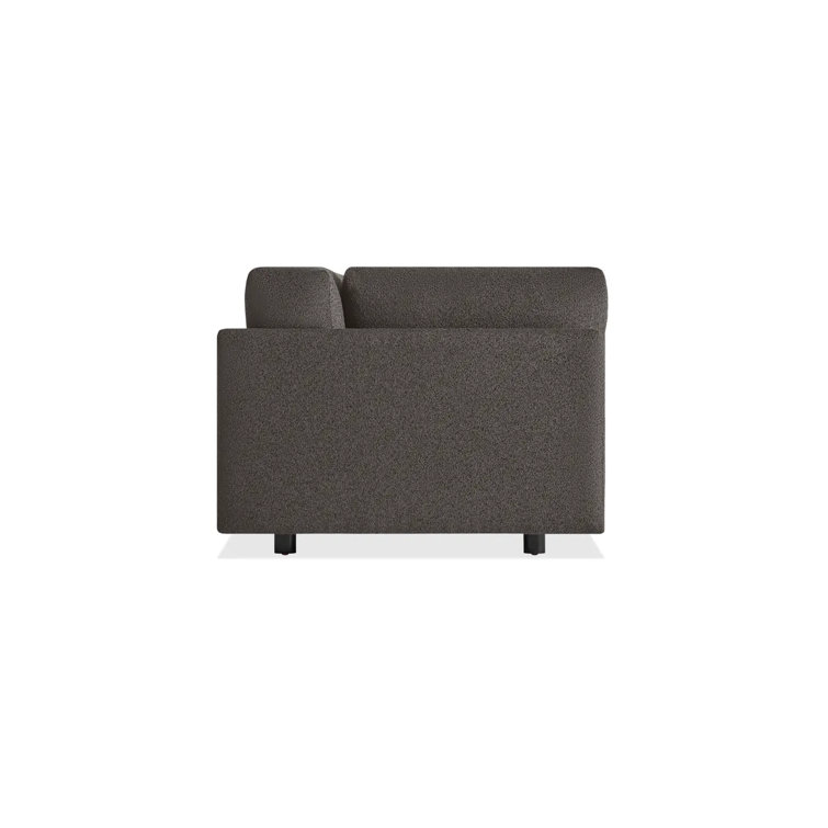 Kelso Charcoal 82" Cotton Blend Sofa with Wood Legs