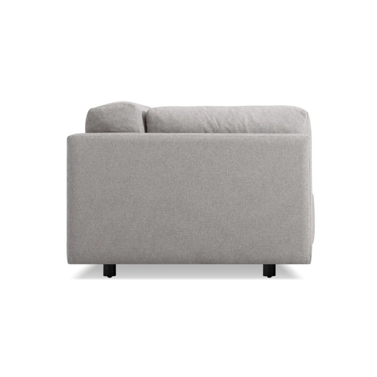 Sunday 82" Agnew Gray Textured Basketweave Cotton Blend Sofa