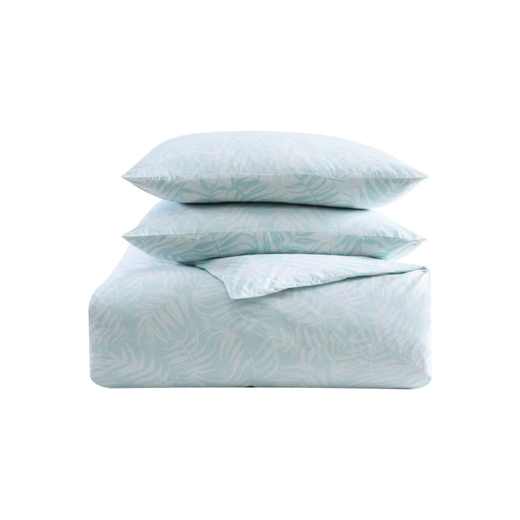 King Blue Cotton Reversible Comforter Set with Shams