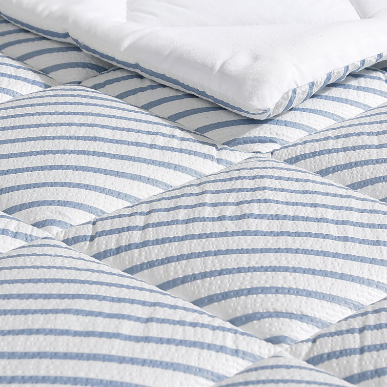 King Navy Dusk Reversible Microfiber Comforter Set