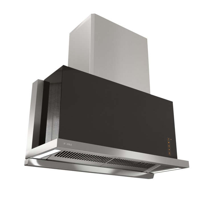 Fotile 36" Stainless Steel and Black Insert Range Hood