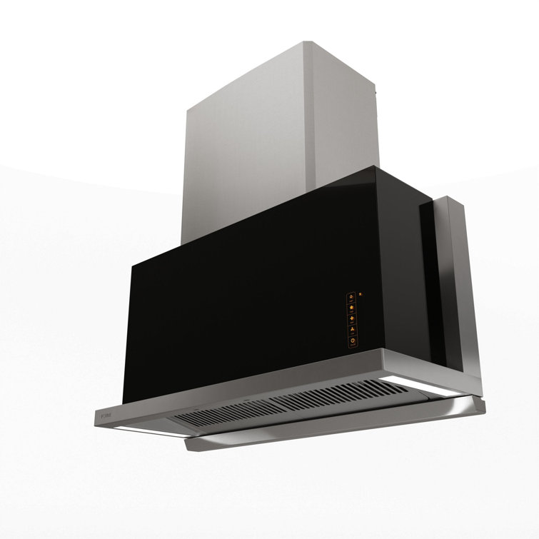 Fotile 36" Stainless Steel and Black Insert Range Hood