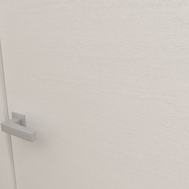 White Pine Solid Wood Flush Pocket Door with Kit Rail Hardware