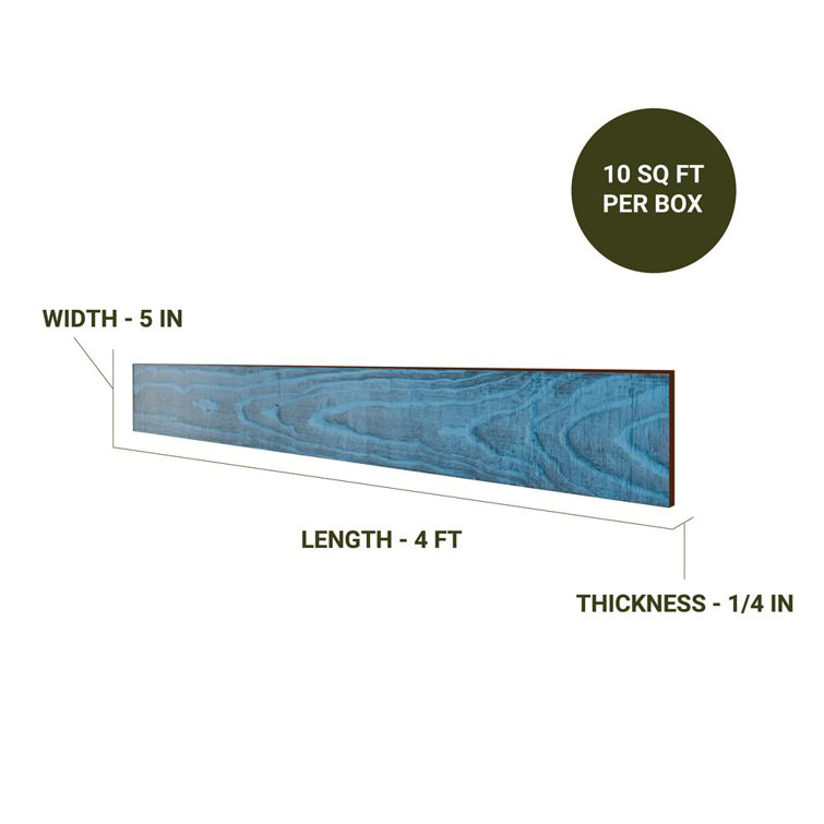 48'' Reclaimed Pine Peel & Stick Textured Wall Planks