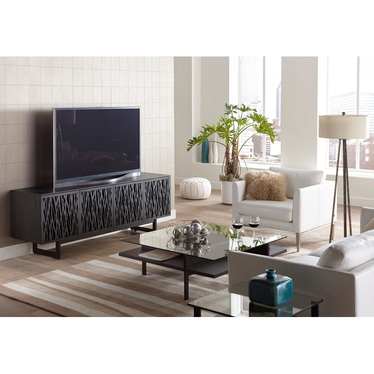 Charcoal Square Glass Top Coffee Table with Metal Base