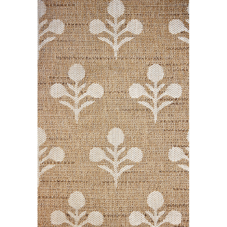Saybrook Beige Diamond Pattern Easy Care Rug