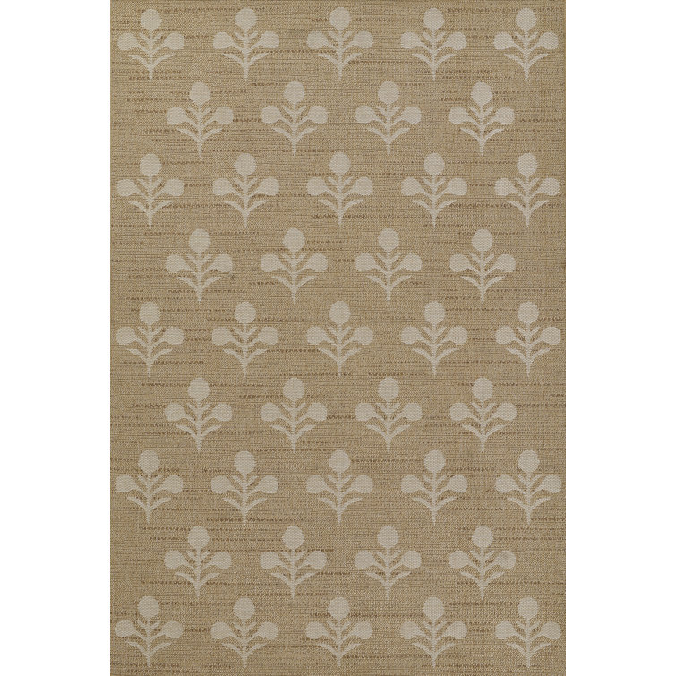 Saybrook Beige Diamond Pattern Easy Care Rug