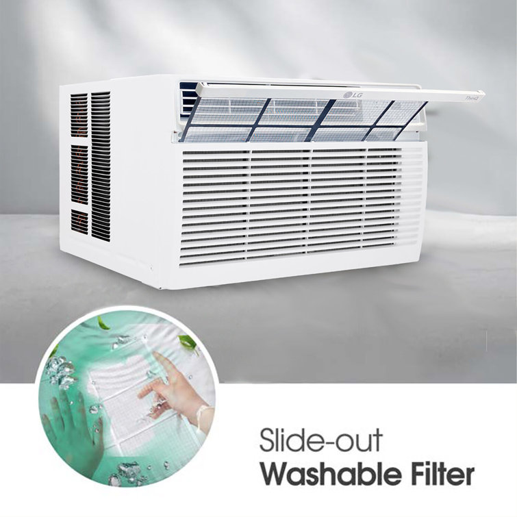 LG 10,000 BTU White Window Air Conditioner with Remote