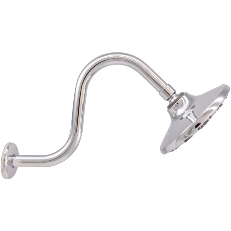 Large Round Chrome Wall Mounted 5-Function Shower Head