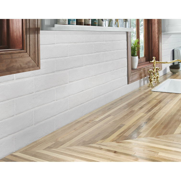 Capella Ivory Matte Porcelain Brick Wall and Floor Tile