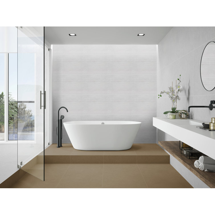 Capella Ivory Matte Porcelain Brick Wall and Floor Tile