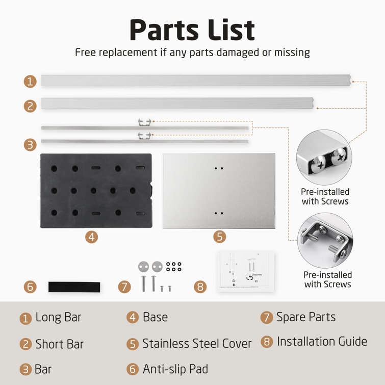 Brushed Nickel Freestanding 2-Tier Stainless Steel Towel Rack with Marble Base